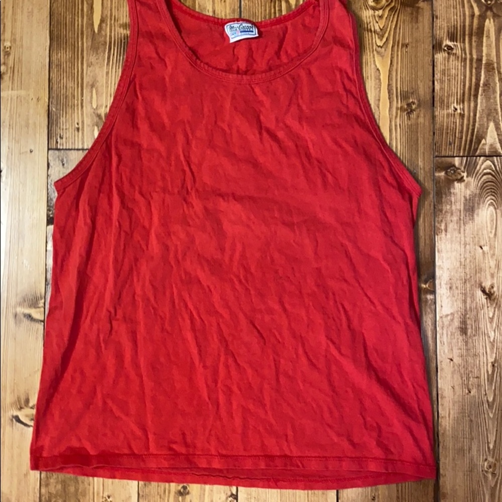 ☠️5/$20 ☠️ MACGREGOR | MENS RED TANK TOP LARGE